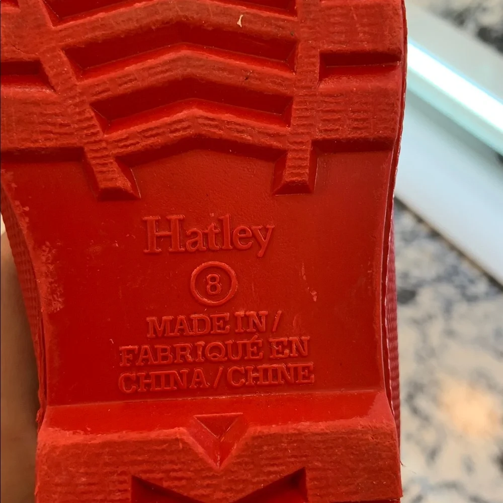 Hatley Kids' Red Rain Boots Size 8